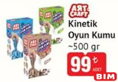 ART CRAFT KİNETİK OYUN KUMU 500 GR fiyat ve kampanya bilgisi